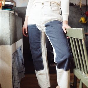 NWT Rudy Jude Adult Utility Colorblock Ink Jeans, Size 0